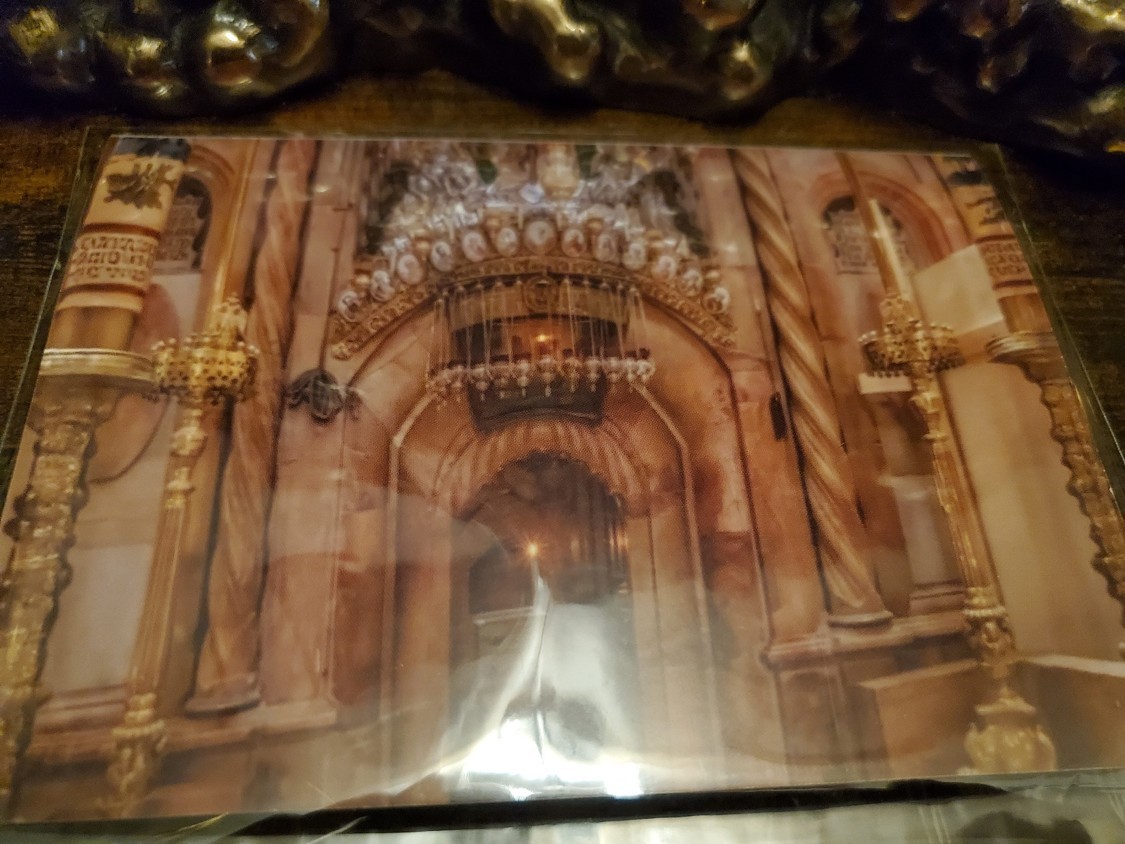 Tomb of Jesus Reliquary with Stone From Tomb of Jesus Holy Sepulchre