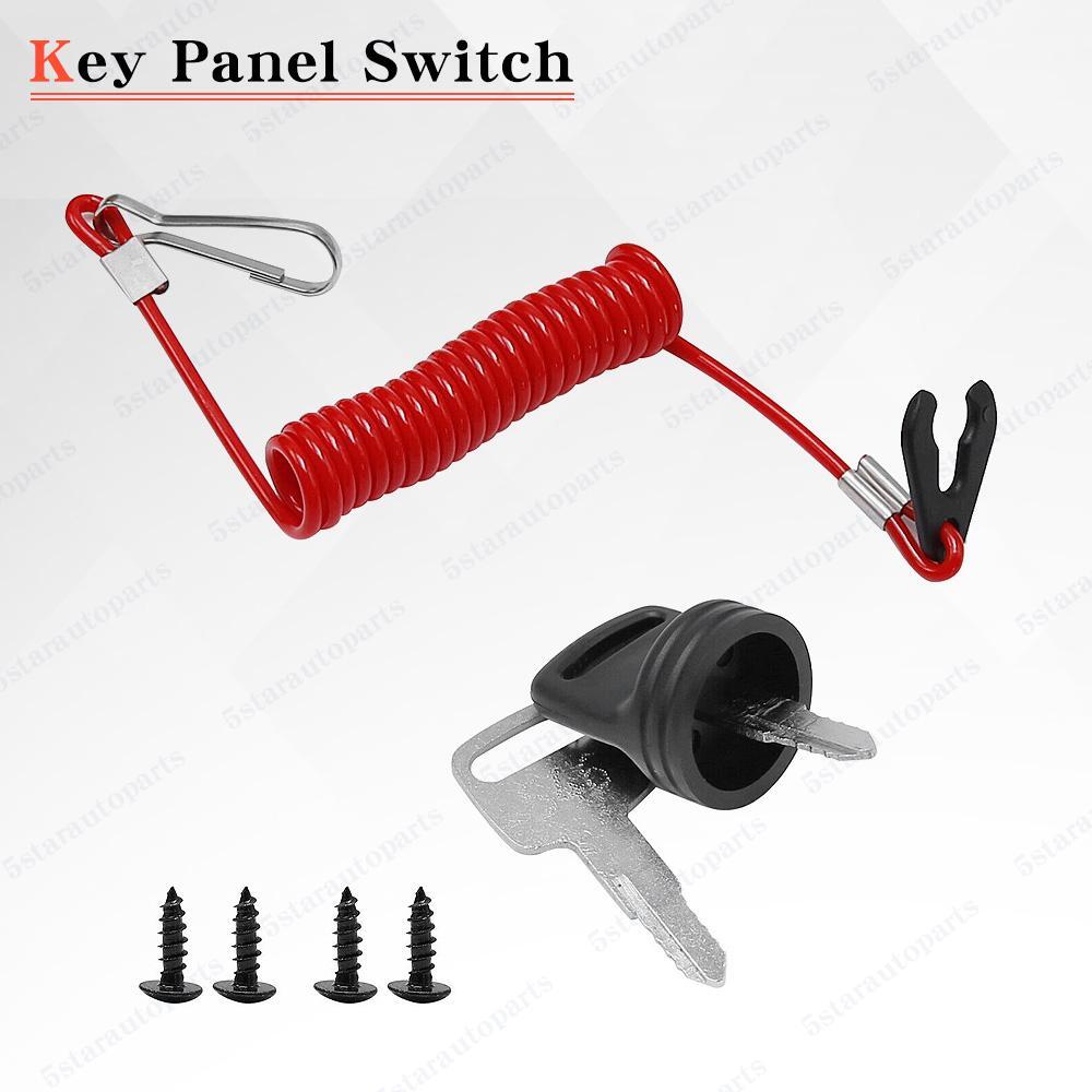 NEW Outboard Single Engine Key Switch Assembly Panel Fits Yamaha 704-82570-12-00