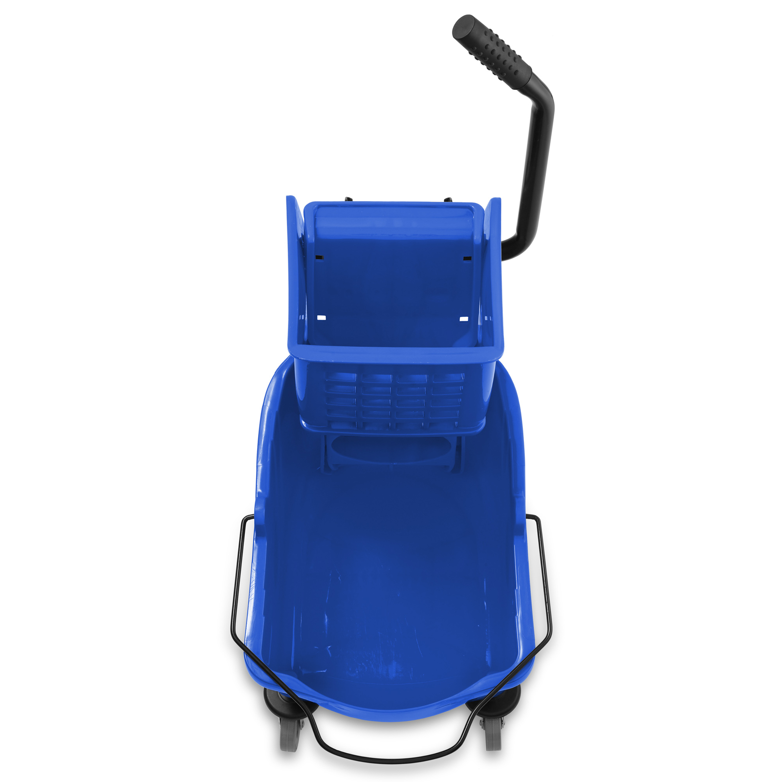 26 Quart Commercial Mop Bucket with Side Press Wringer, Blue
