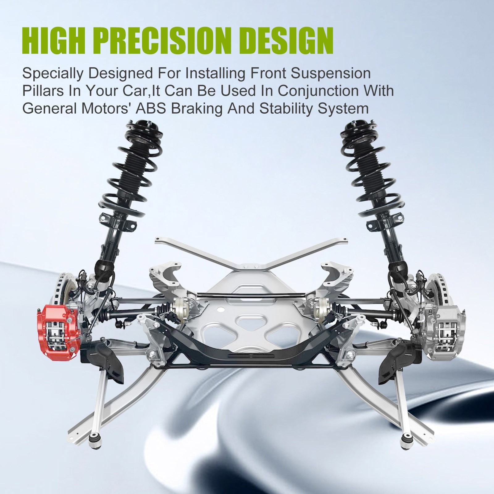 2PCS Front Shocks Struts w/Coil Spring Assembly For Chevy Cobalt HHR Pontiac G5