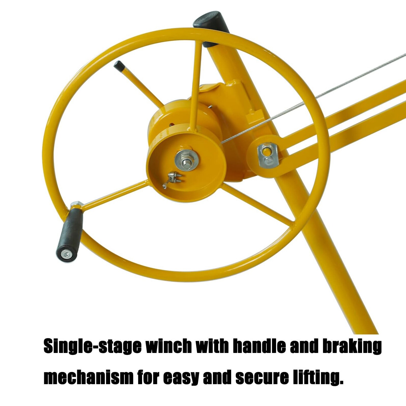 11FT Drywall Lift Hoist Sheetrock Panel Plasterboard Jack Lifter Load 150lbs