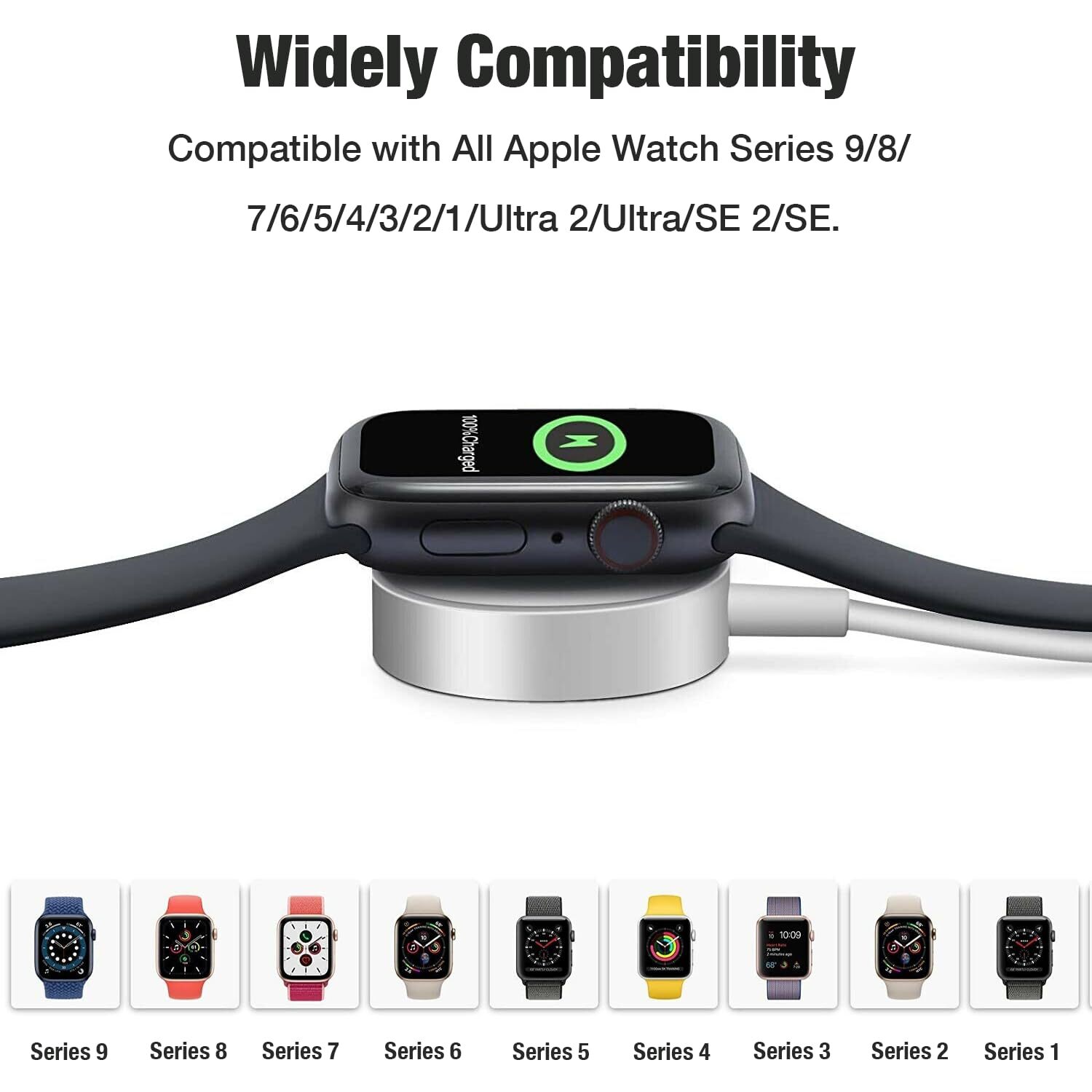 Lot Magnetic USB-C Charging Cable Charger for Apple Watch Series 4/5/6/SE/7/8/9