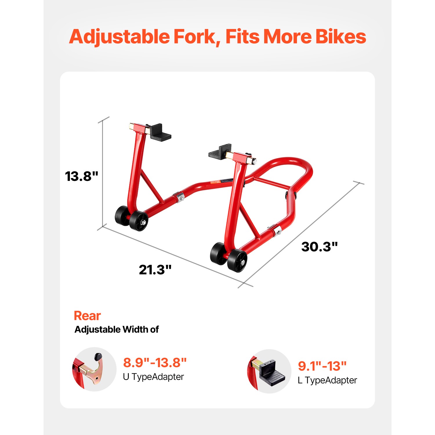 Motorcycle Stand Lift 850 lbs Rear Wheel Spoolift Paddock Swingarm Arm Red