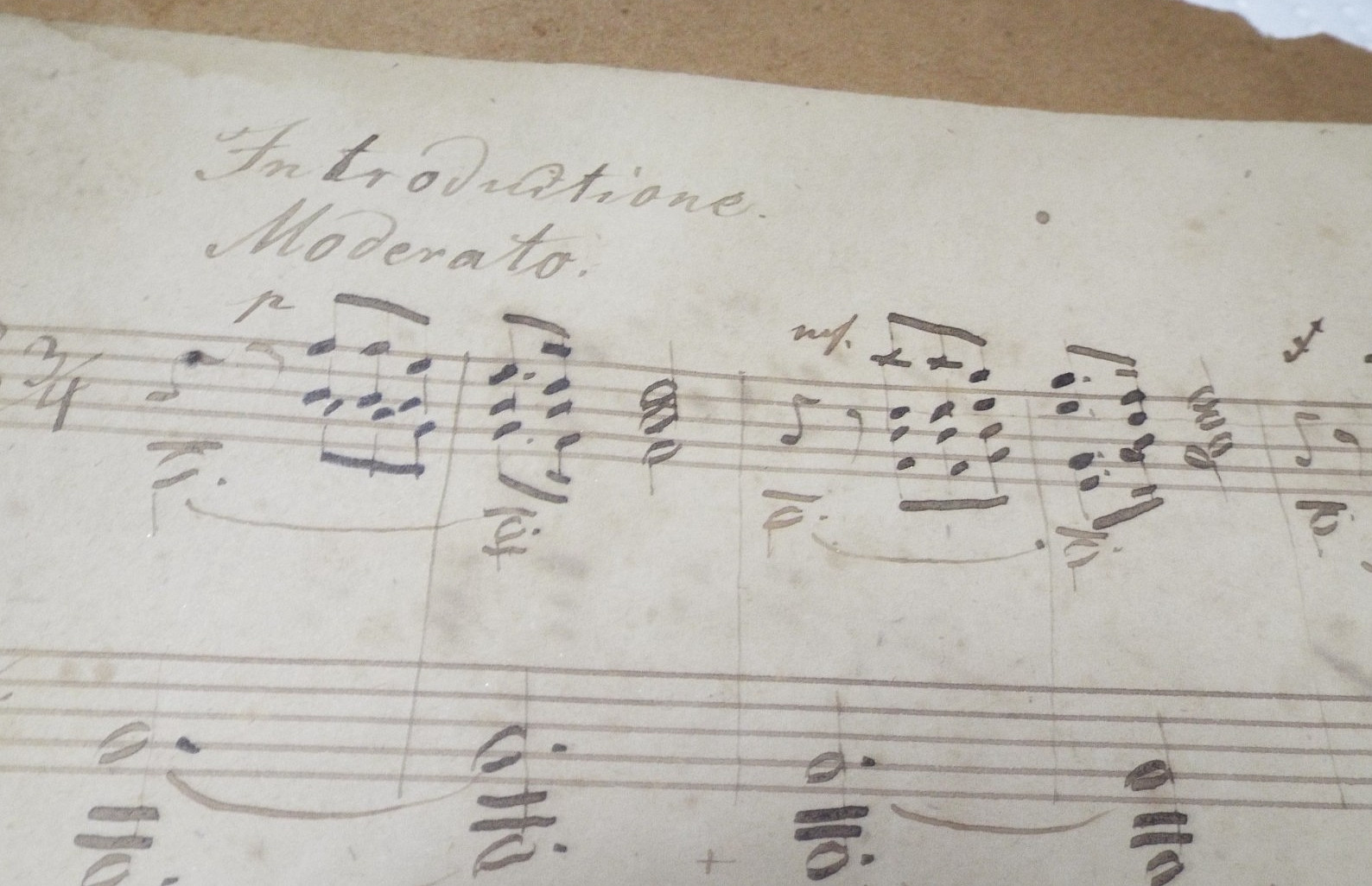 ANTIQUE 1800s HANDWRITTEN SHEET MUSIC WITH SIGNATURES GERMAN COMPOSERS READ!!!!
