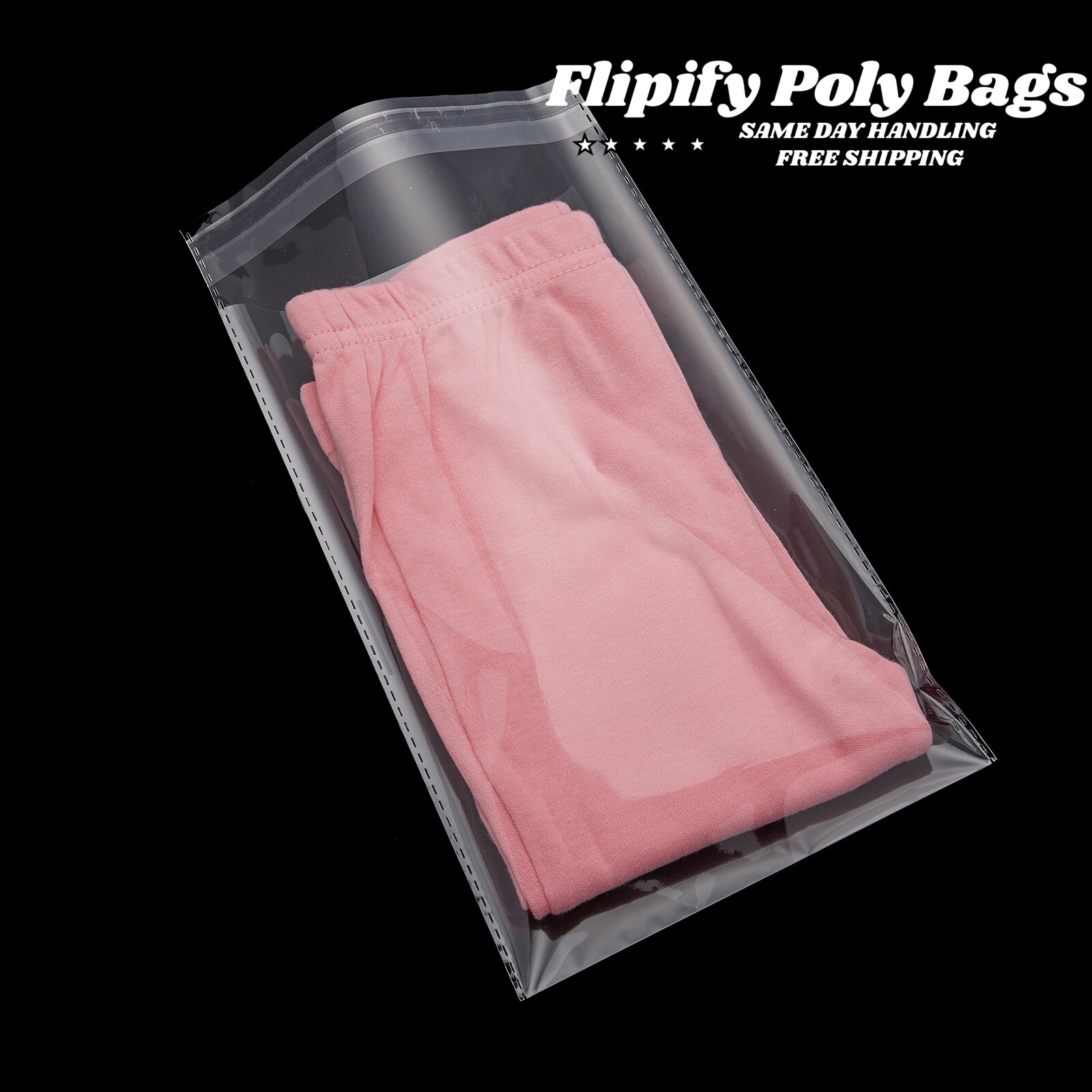 Poly Bags Suffocation Warning Clear 1.5 mil Merchandise Apparel for Amazon