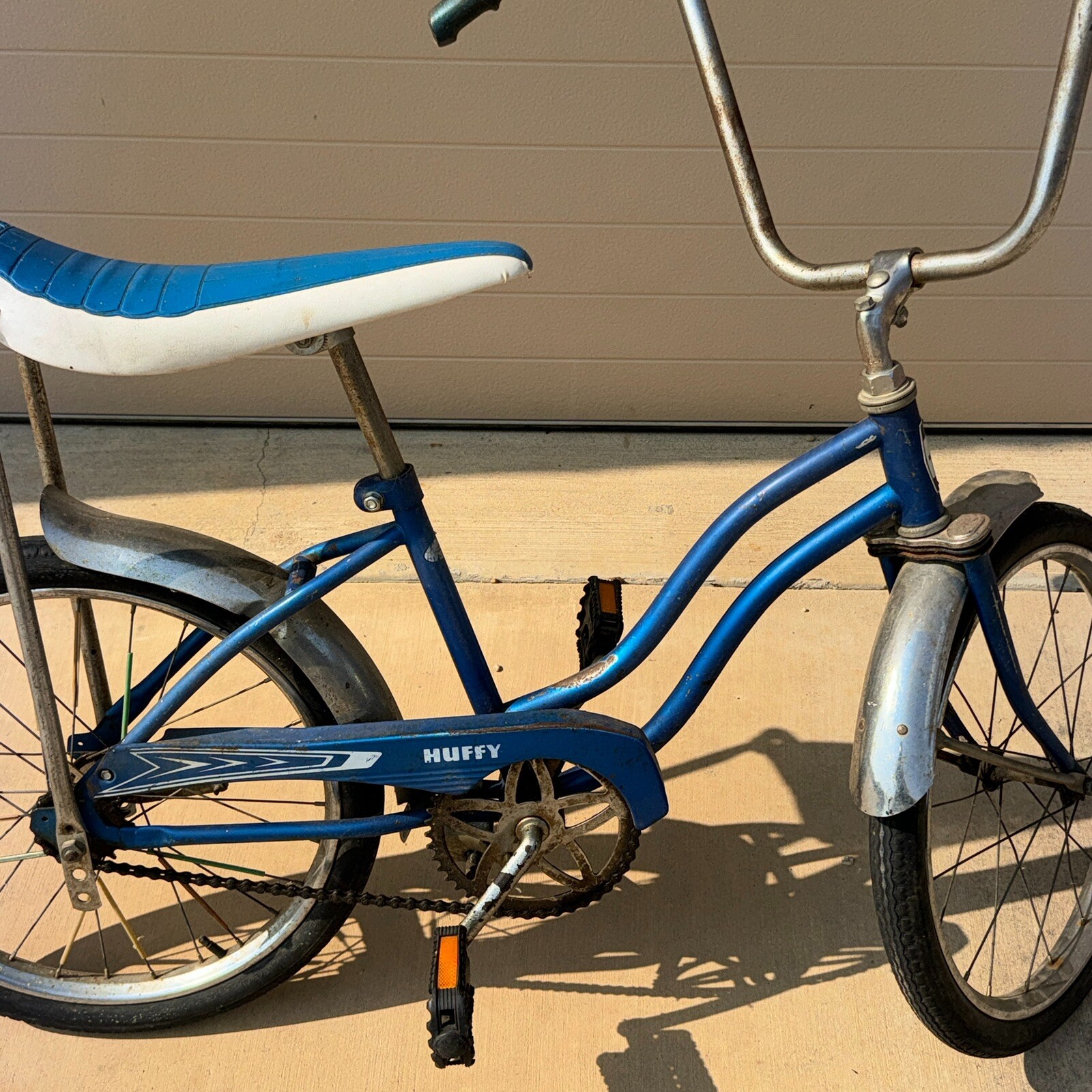 Western Flyer Huffy Bike Muscle Bike Blue White Huffy Banana Seat