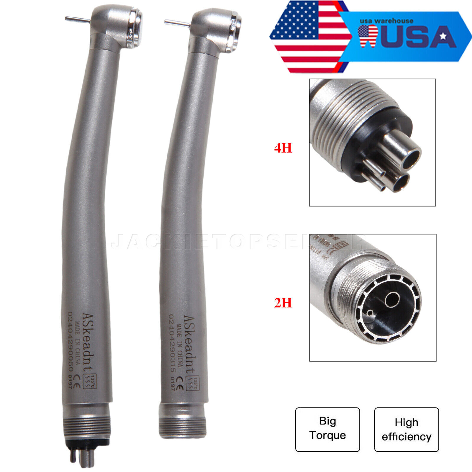 NSK Style Dental Fiber Optic LED E-generator/ High Speed Handpiece 2HOLE/4HOLE