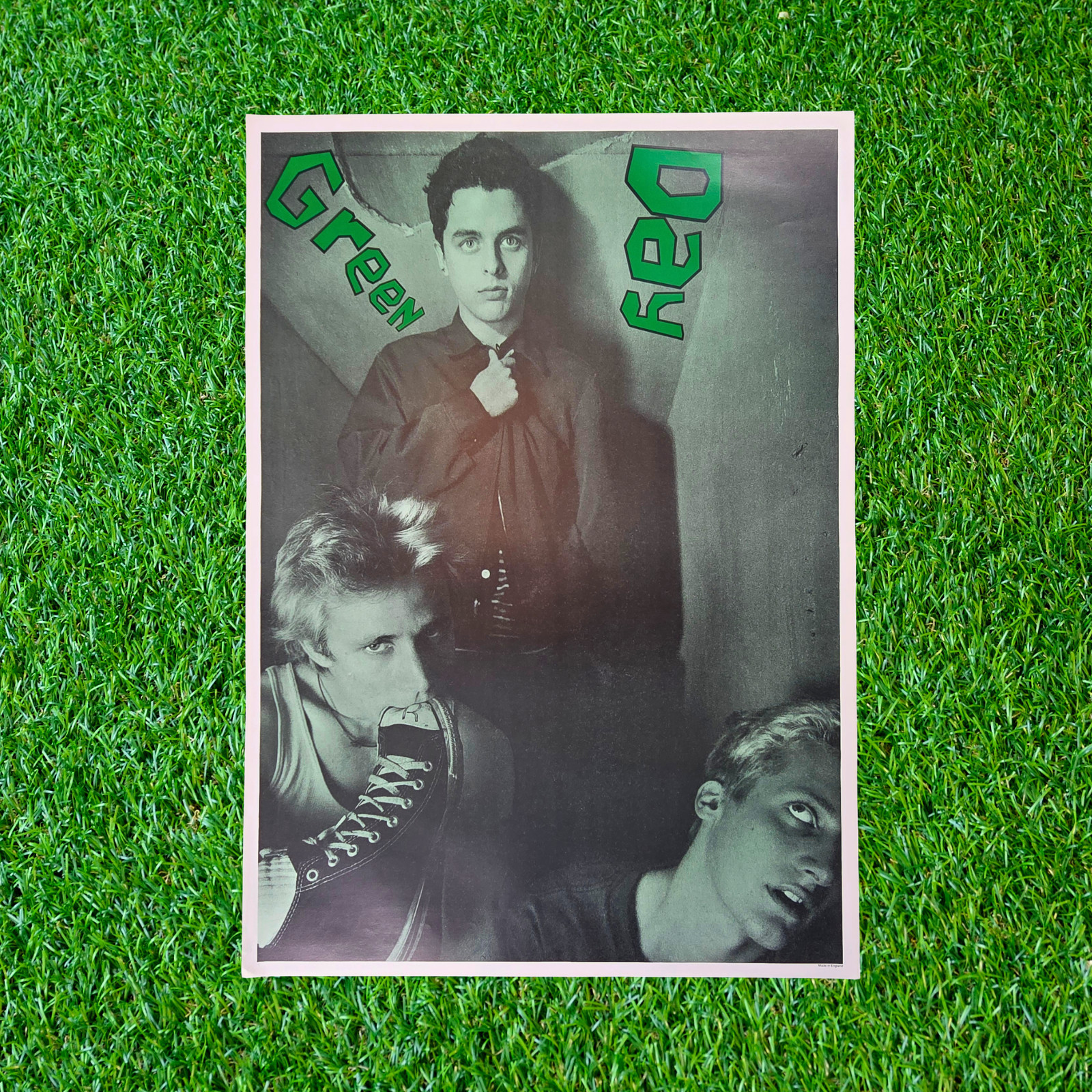 Vintage 1994 Green Day Poster Dookie Era Made In England Rare NOS
