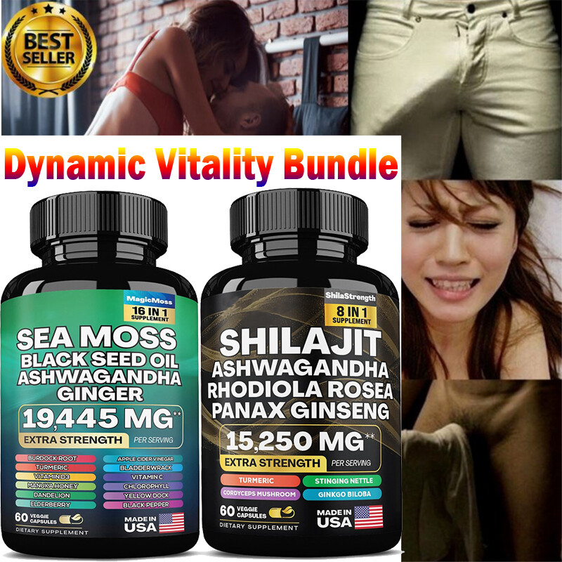Original Dynamic Vitality Bundle-Sea Moss Multivitamin Shilajit Power Combo