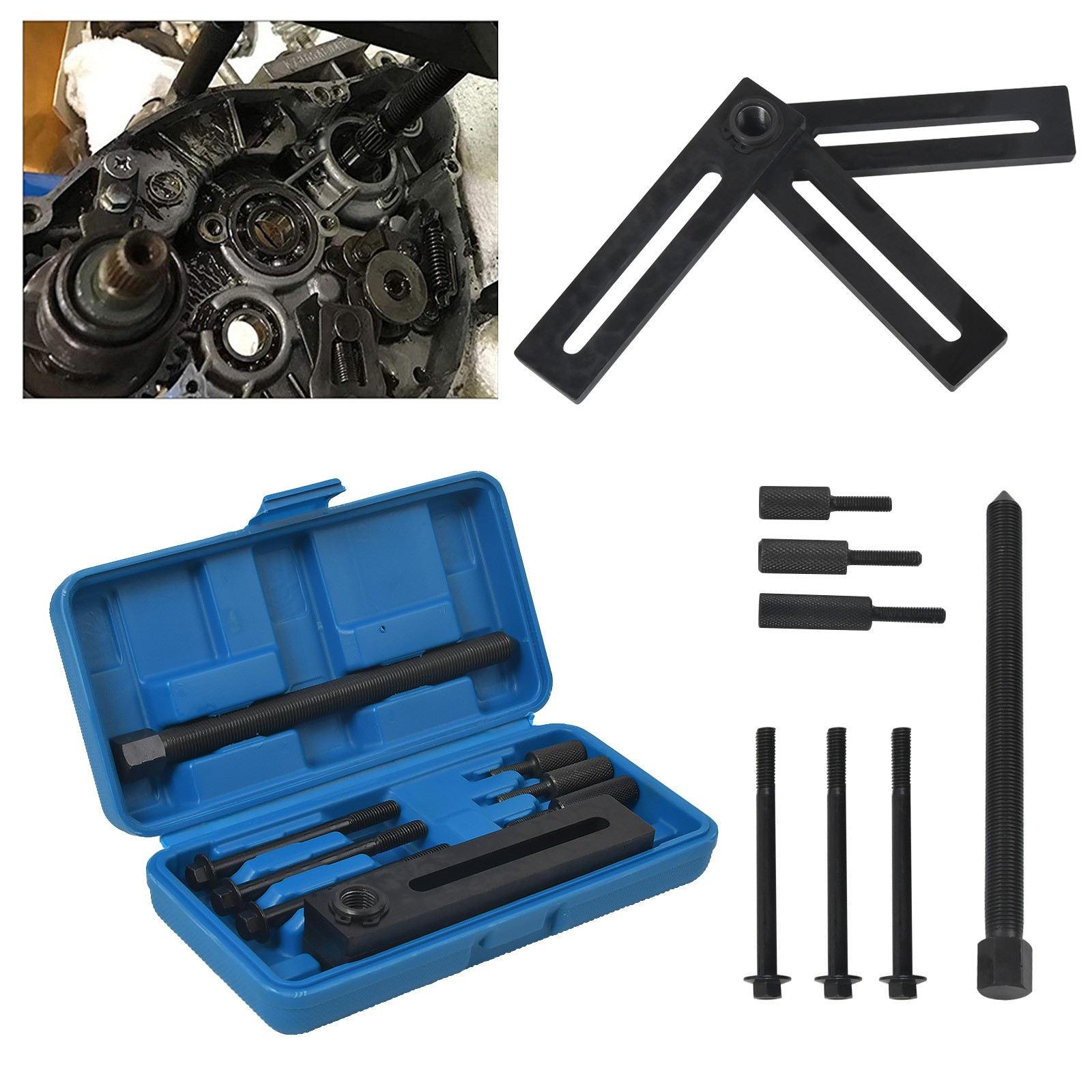 Crank Case Splitter Separator & Crank Puller Installer Tool Dirt Bike ATV Steel!