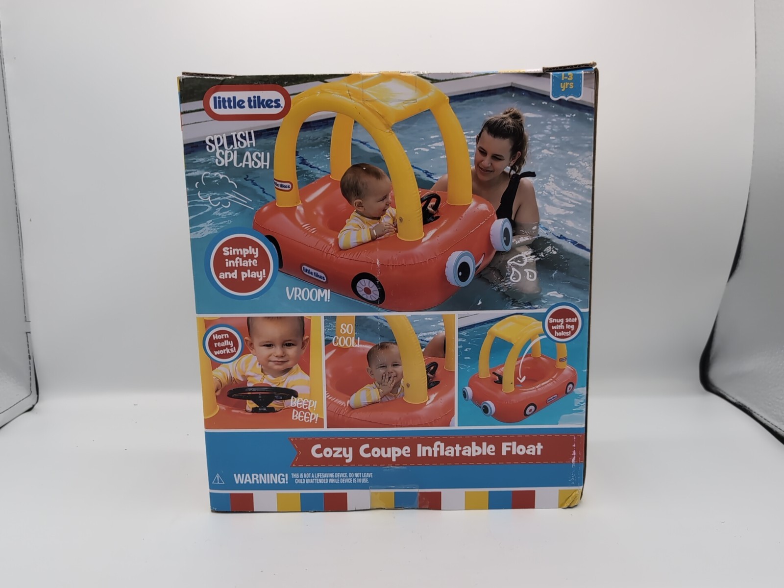 Little Tikes Cozy Coupe Inflatable Pool Float Step 1 Ages 1-3yrs