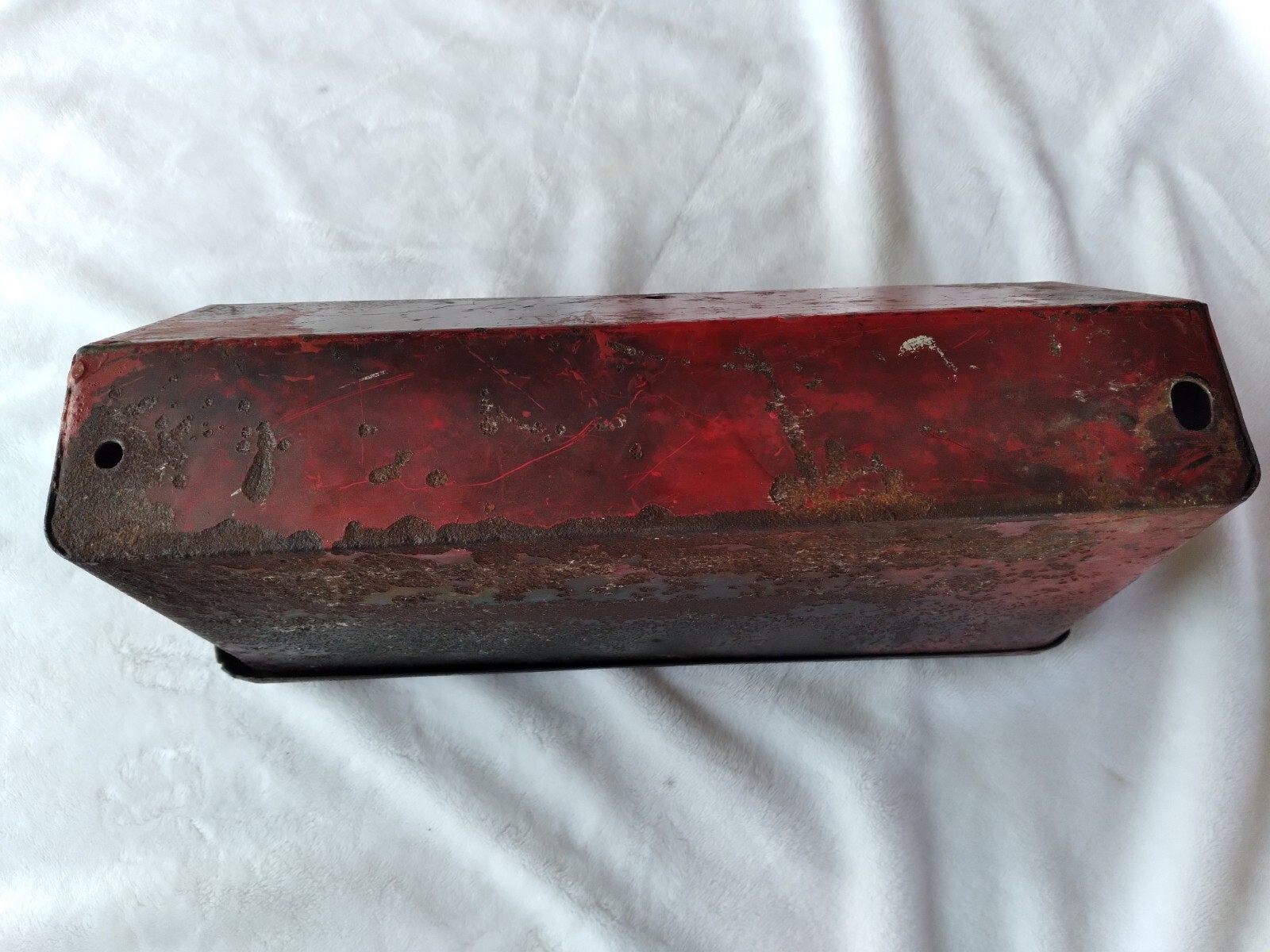 Vintage Tractor Toolbox with Tools Rich-Con Drop Forged Red