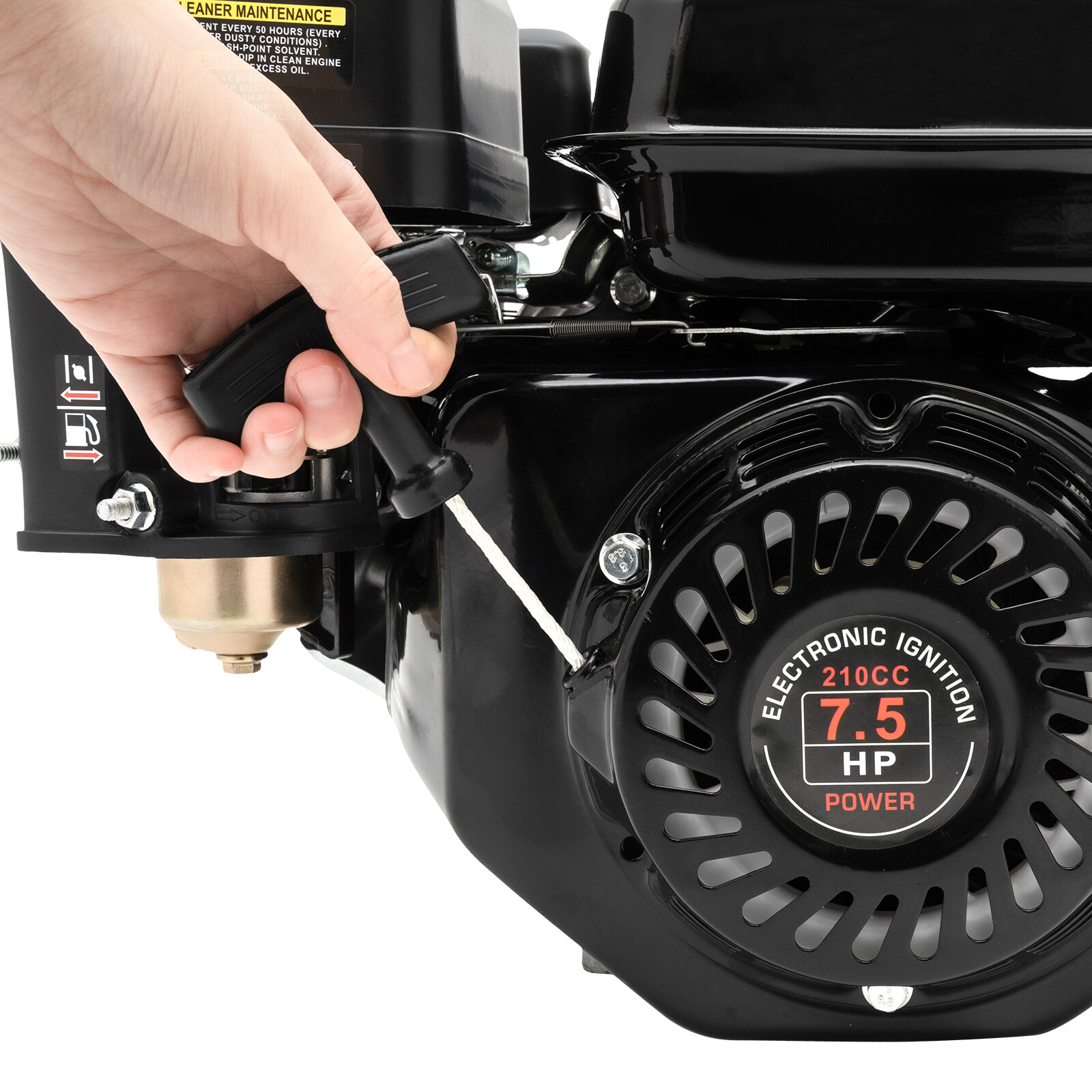 212cc 7.5 HP Electric Start Horizontal Engine Go Kart Gas Engine Motor 4-Stroke