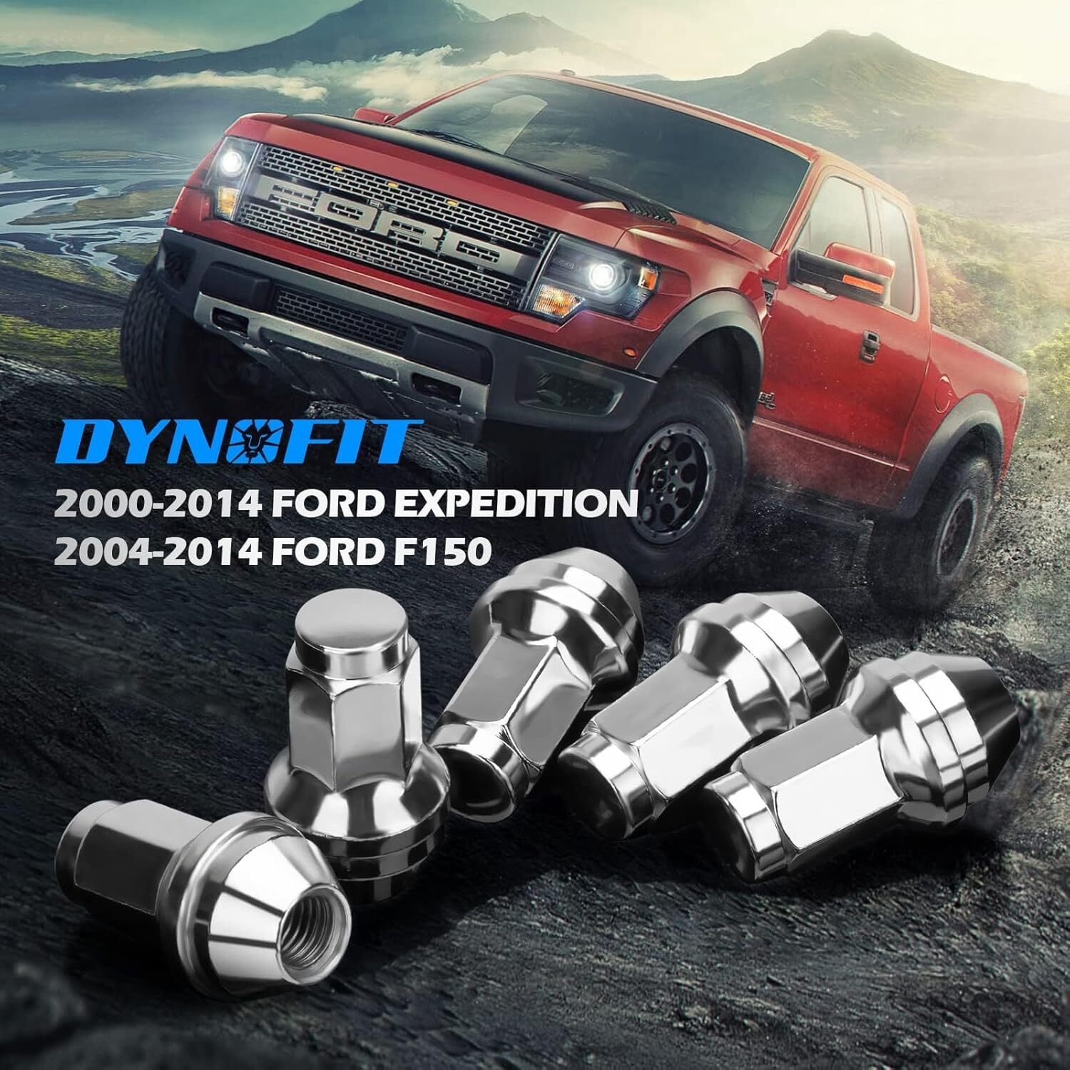 24pcs 14mx2 OEM Lug Nuts One-piece Factory for Ford F150 2000-2014 Expedition