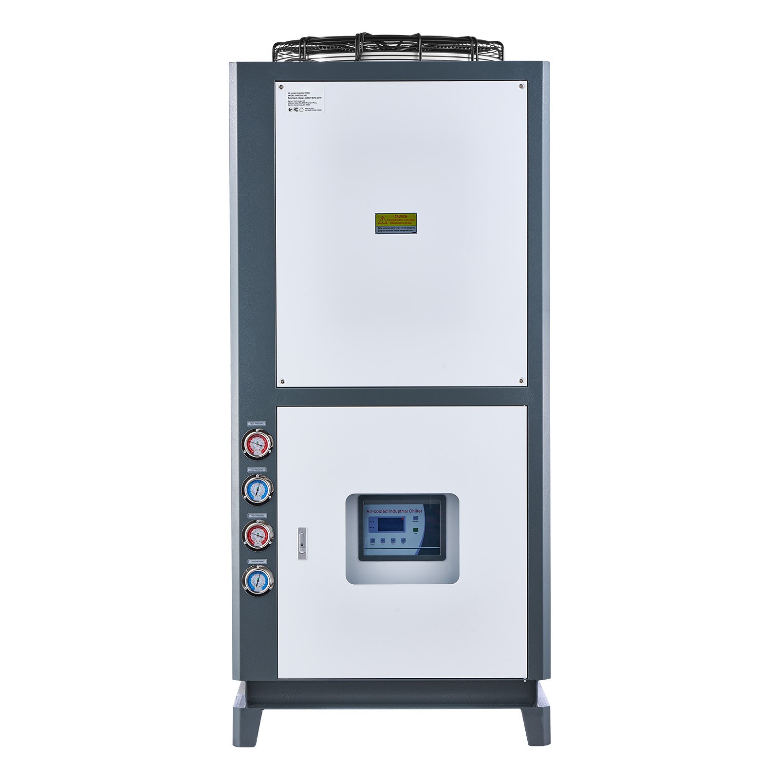 Uimoso Industrial Air-Cooled Water Chiller 25 HP 66-Gallon Tank LED Control Pane