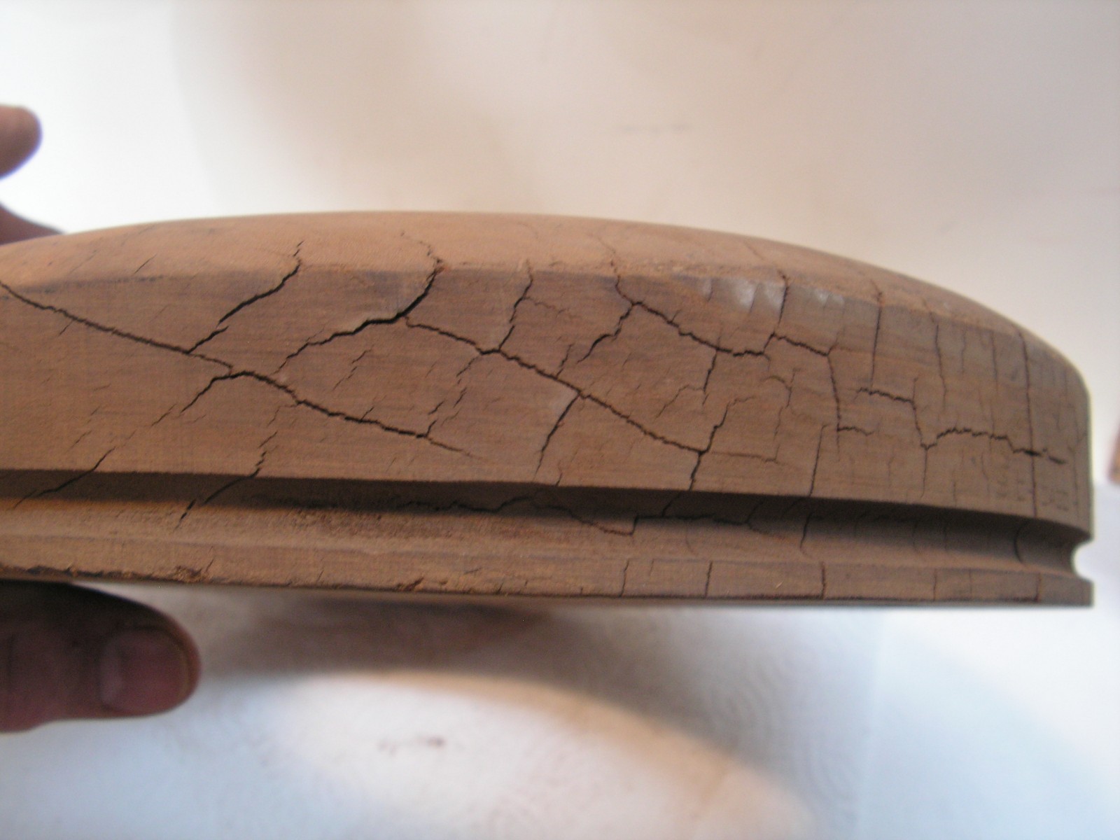 Antique Wooden Block Hat Brim Mold Millinery Form 32 6 3/4 2 5/8? 11" 12 5/8"