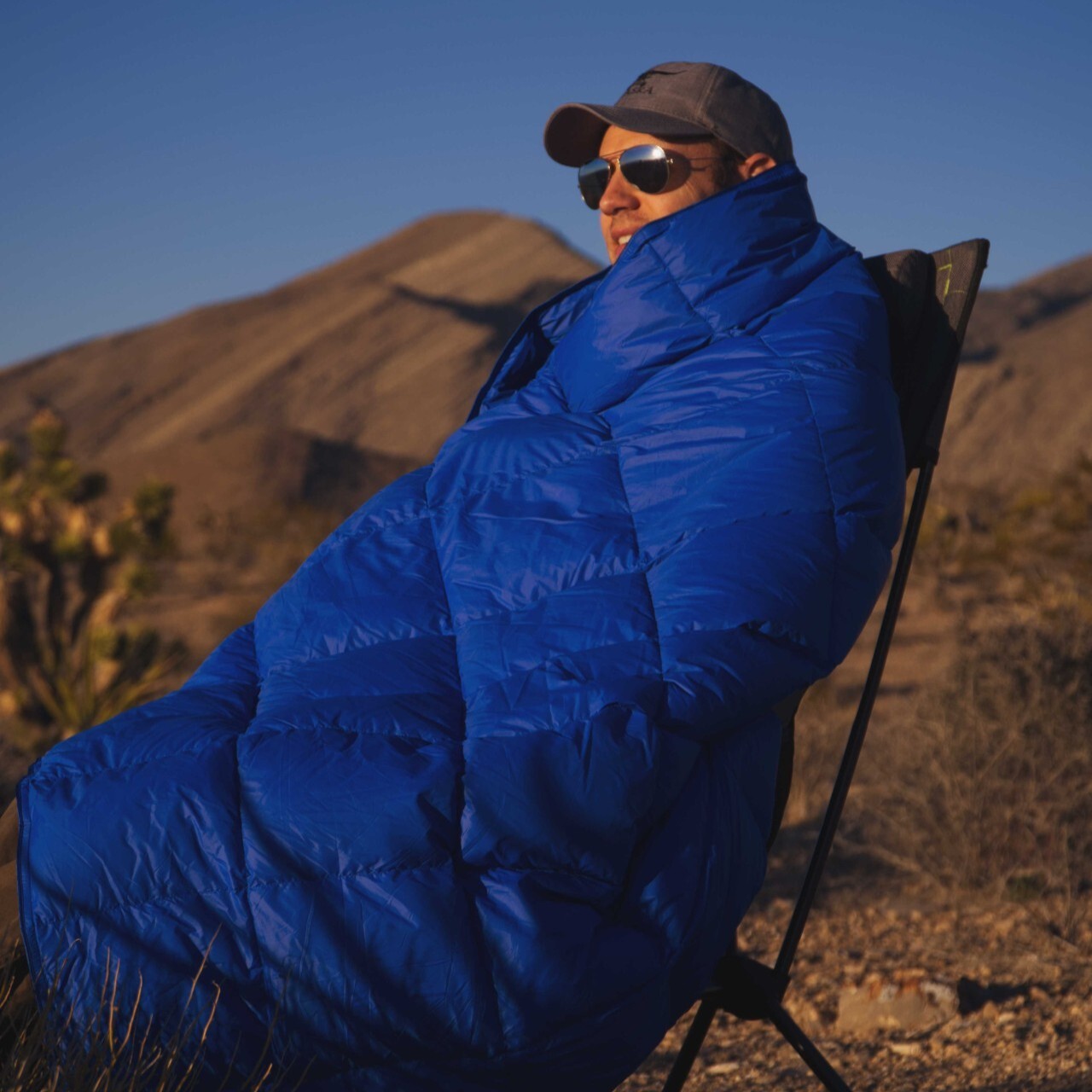 700 Fill Power Camping Blanket (300g Real Down) Windproof, Water Resistant,Large