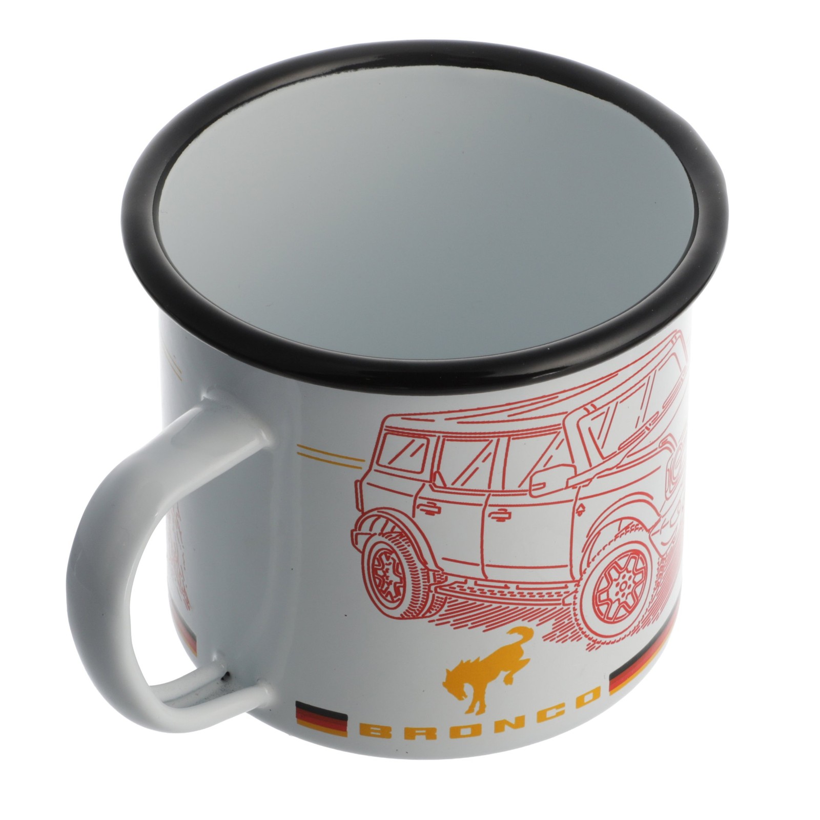 Ford Bronco Built Wild Mountain View Enamel Mug