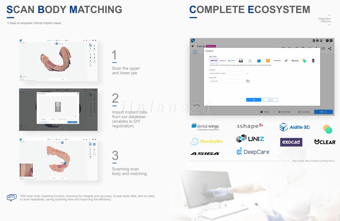 Dental Intra-oral Scanner 3D Real-time Display Software GreatLife w/Scanning SW