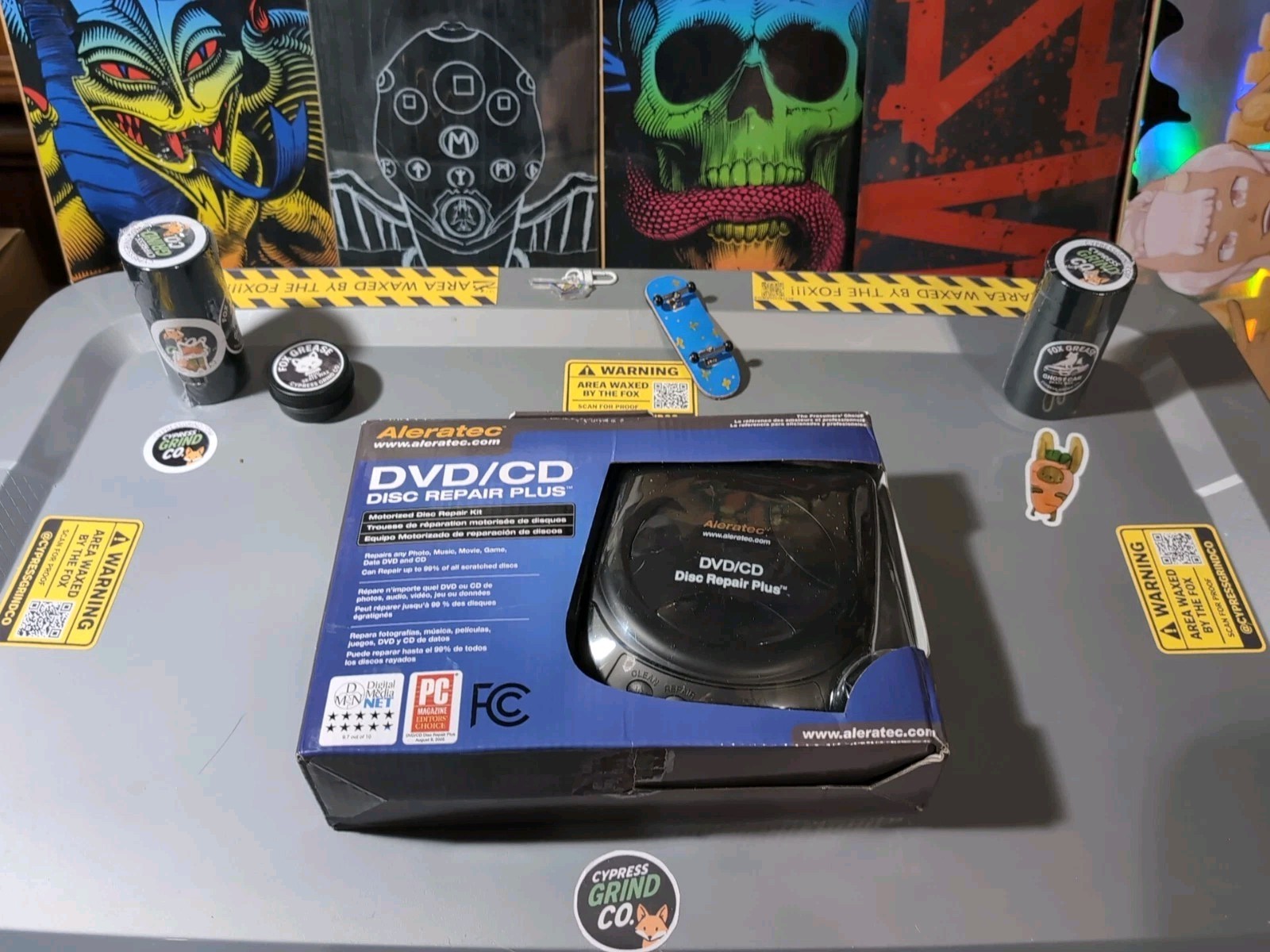 Aleratec Motorized CD/DVD Disc Repair Cleaner Scratch Remover System w/ Solution