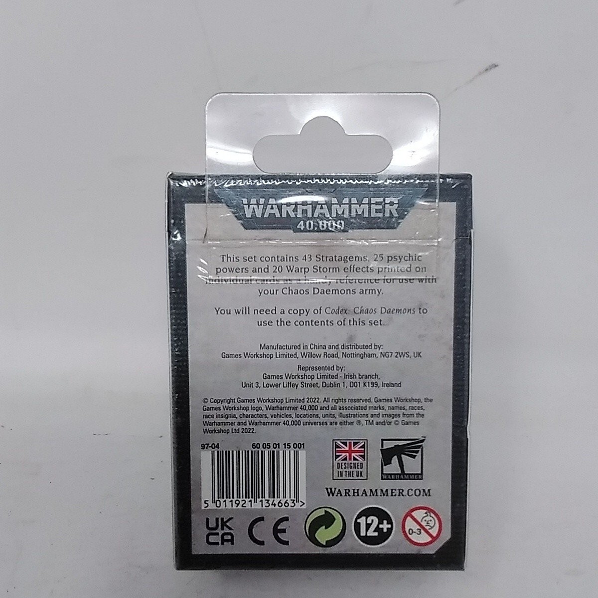 Warhammer 40K Datacards Chaos Daemons 9th Edition Games Workshop