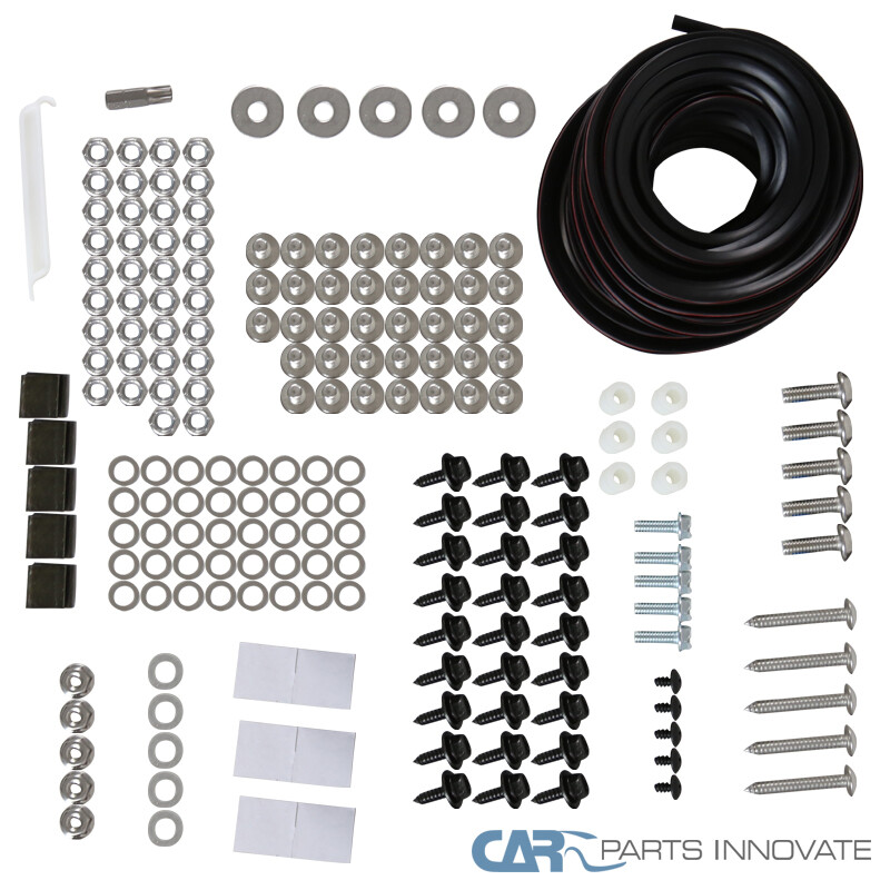 Fit 12-15 Toyata Tacoma Pickup Black Pocket Rivet Fender Flares Replacement 4PC