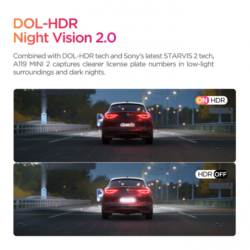 VIOFO A119 Mini 2, 2K Quad HD+ Car Dash Cam
