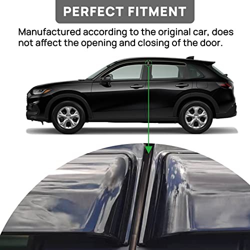 4PCS Side Window Wind Deflectors Compatible with HR-V 2023 LX HRV Window