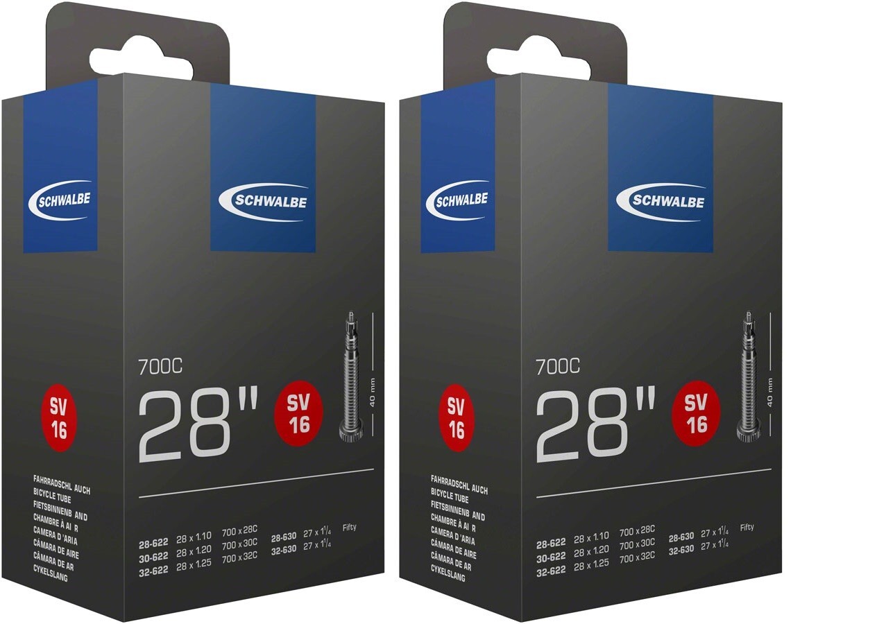2 OR 4 PACK | Schwalbe Inner Tubes - 700 x 28 - 32mm | 40mm Presta Valve
