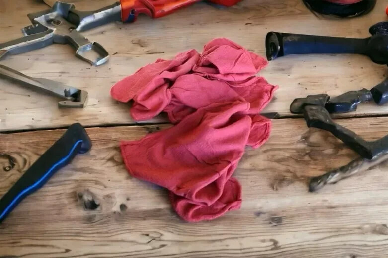 500 Pieces Red Shop Towels Large 15x14 Cleaning Rags, Fast Free Shipping