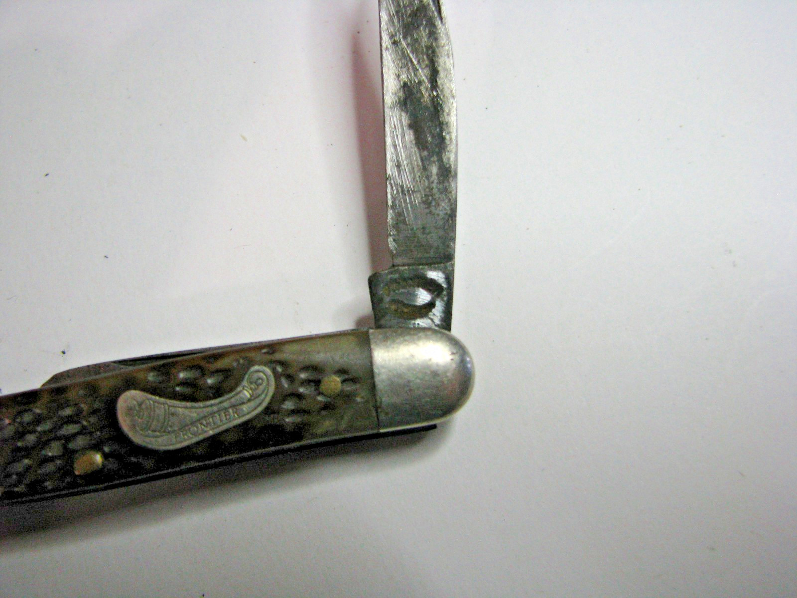 Vintage Imperieal Frontier 4221 Trapper Folding Pocket Knife USA