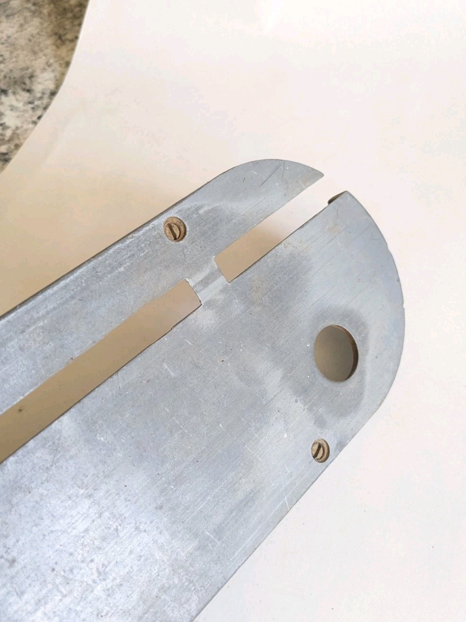 Powermatic 66 Table Saw OEM Throat Plate Insert 14-7/16 X 4" Great Condition