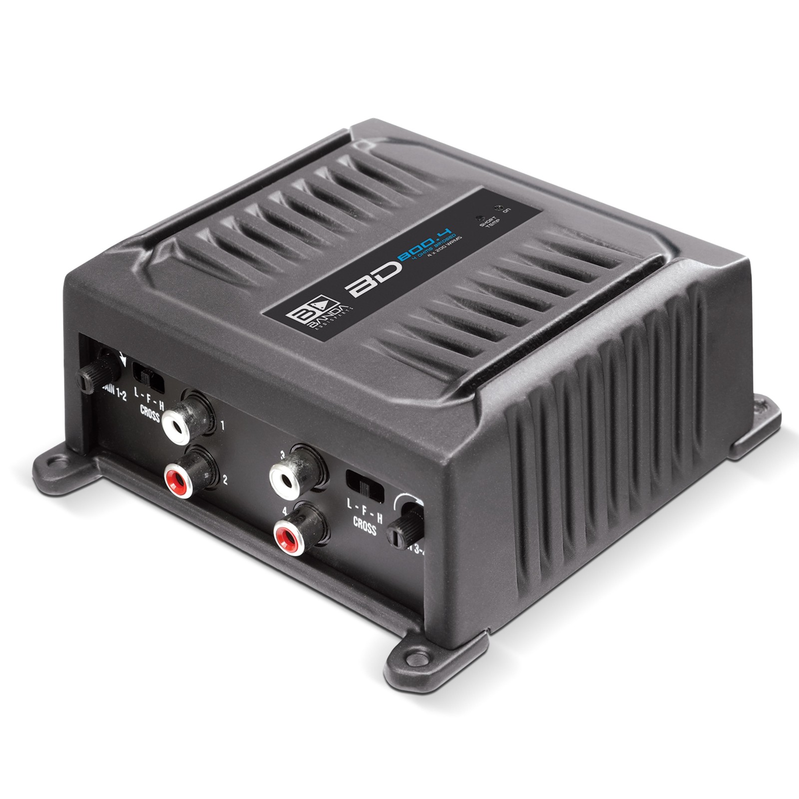 Banda 800 Watt 2-Ohm 4-Ch Pocket Series Compact Brazilian Amplifier BD-800.4-2