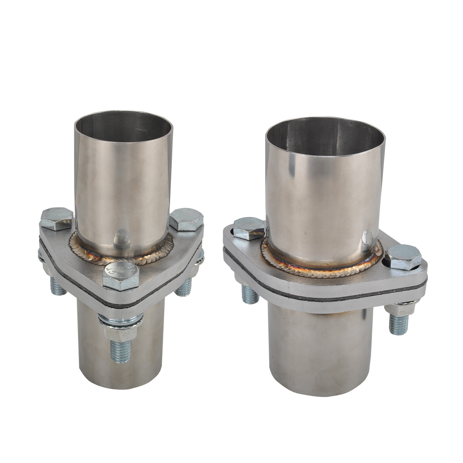 1.75''-2.5''OD Quick Fix Exhaust Spring Bolt Flange Repair Pipe Kit 2/3 Bolts