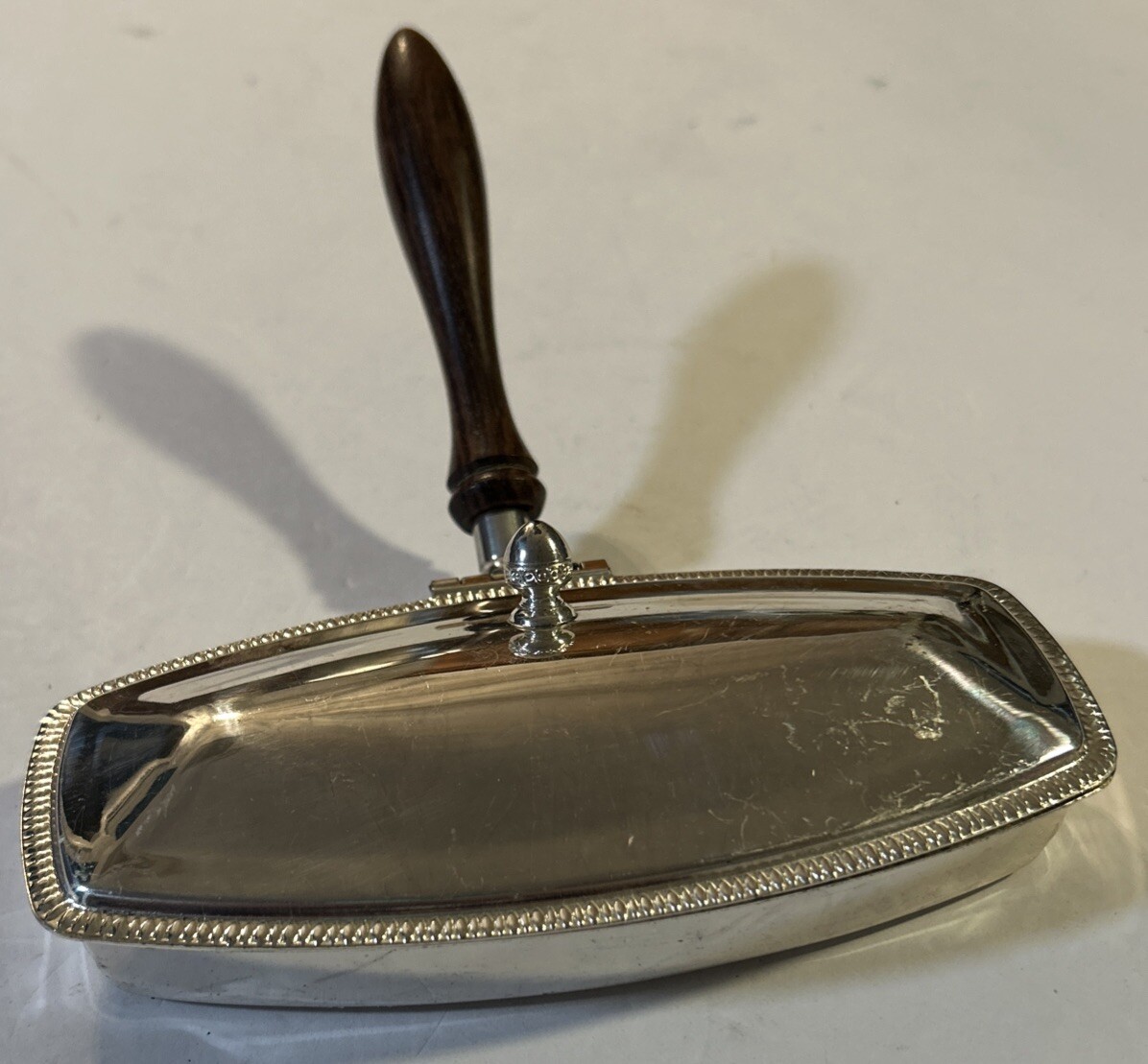 Raimond Vintage Silverplated Crumb Catcher Silent Butler Made In Italy