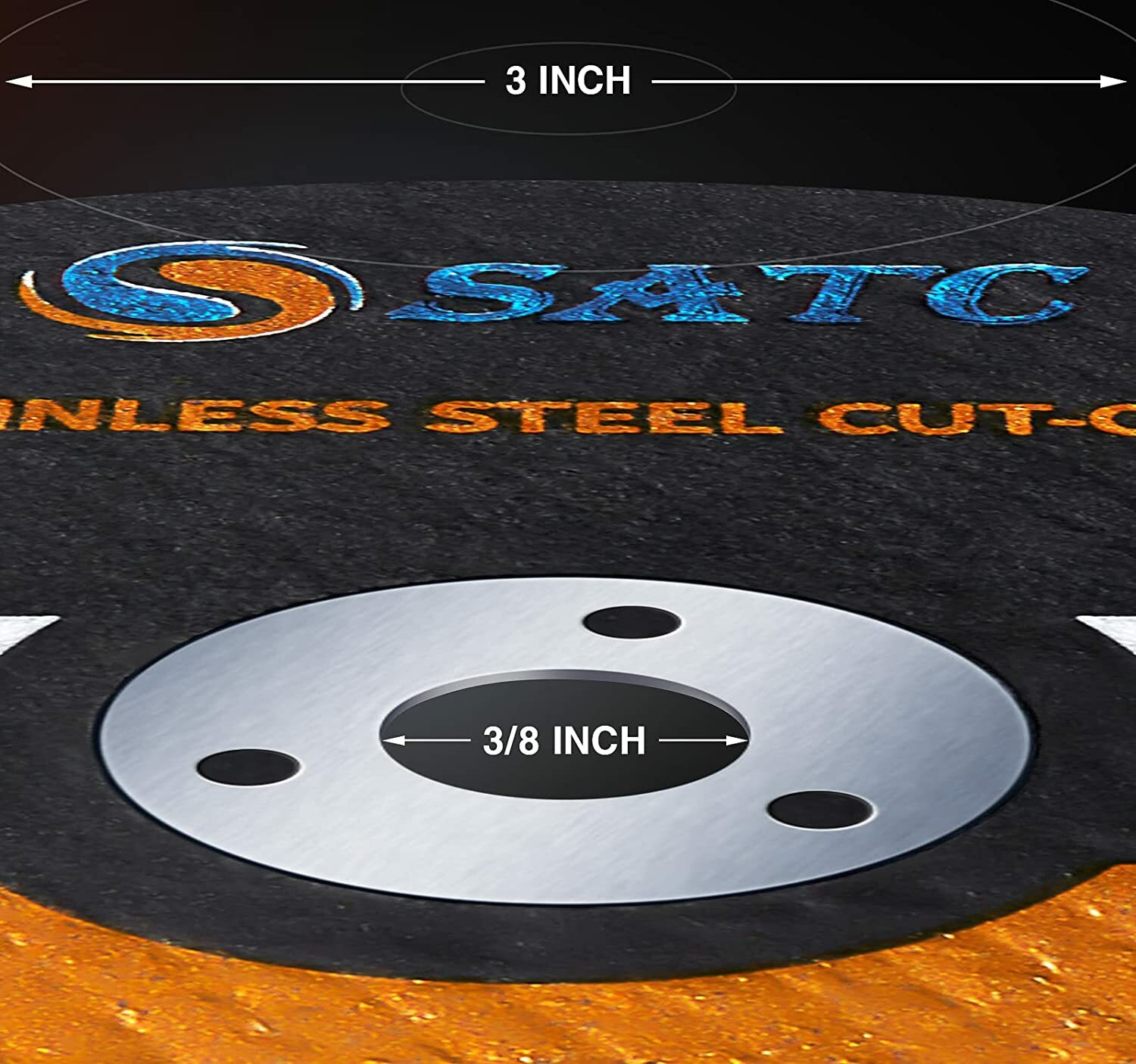 25PCS 3 inch Cut Off Wheels 3/8" Arbor Metal Cutting Disc Die Grinder Blade Tool