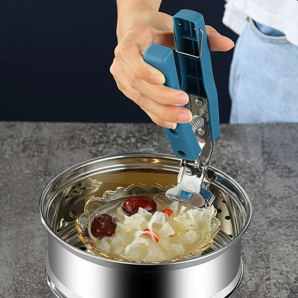 NEW Gripper Clip Moving Hot Plate Bowls Food Out for Pot Microwave Oven US Lot