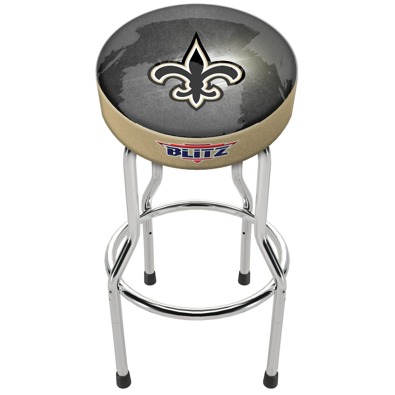 NFL Team Logo Bar Stool Adjustable Swivel Seat High Back Chair Blitz Football
