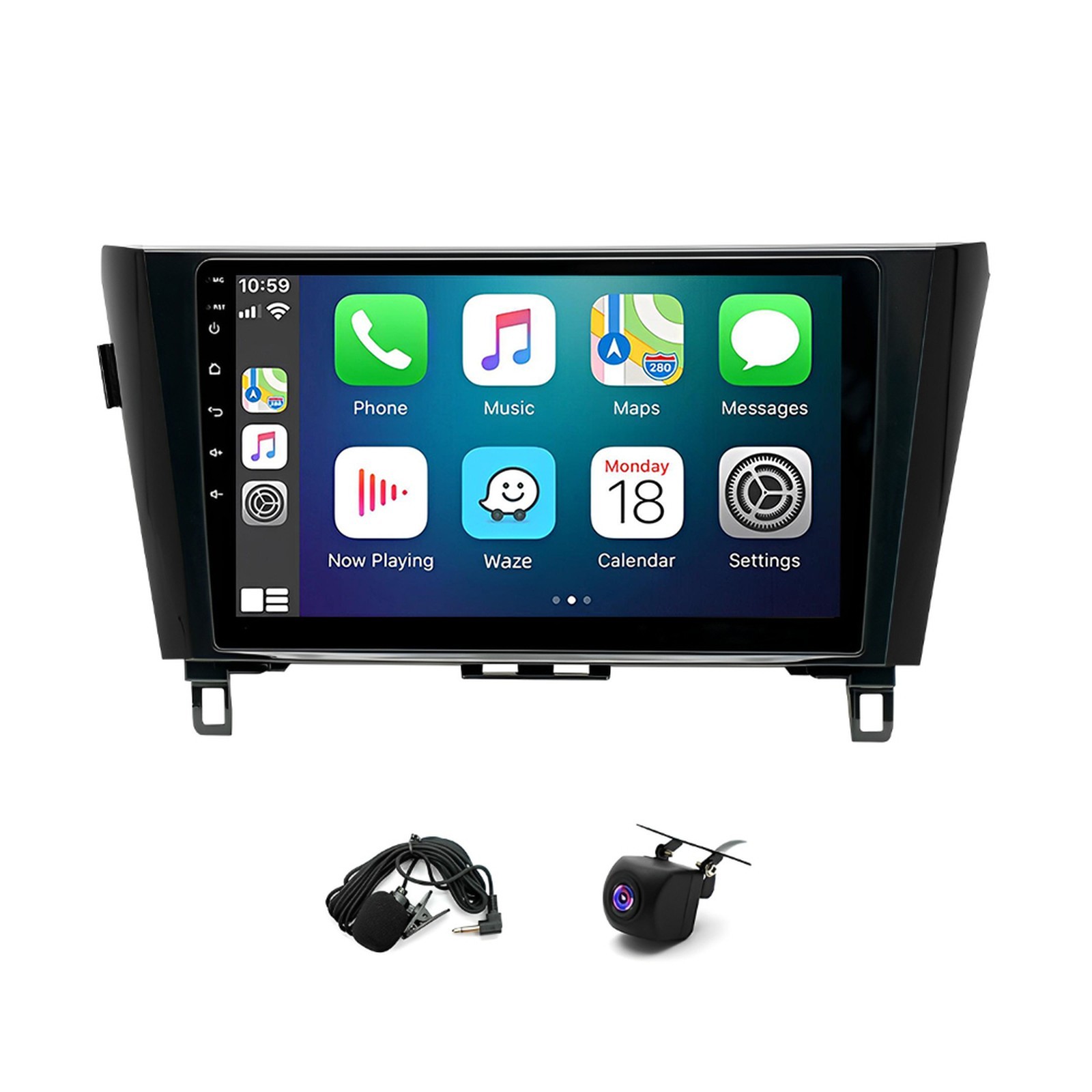 10" Para Nissan Rogue X-Trail Qashqai 2014-2019 Carplay Radio de coche estéreo