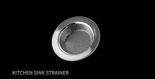 Kitchen Sink Strainer Stainless Steel 2pc