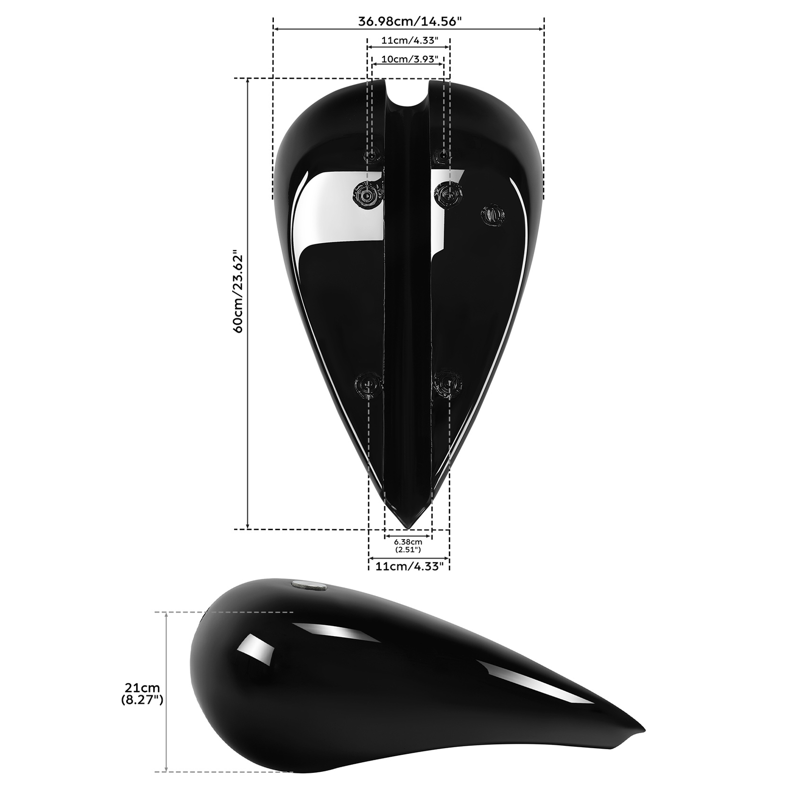Custom 5" Stretched 4.5gal. Fuel Gas Tank Fit For Harley Chopper Motorcycle Bike