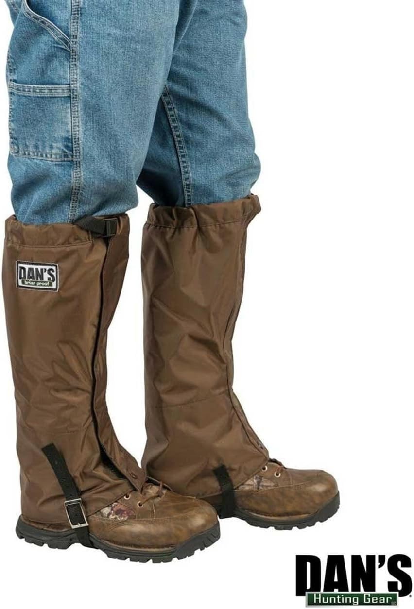 Dan's Briar-Proof Gaiters (Waterproof) Hunting Hiking Made in USA (Choose Size)