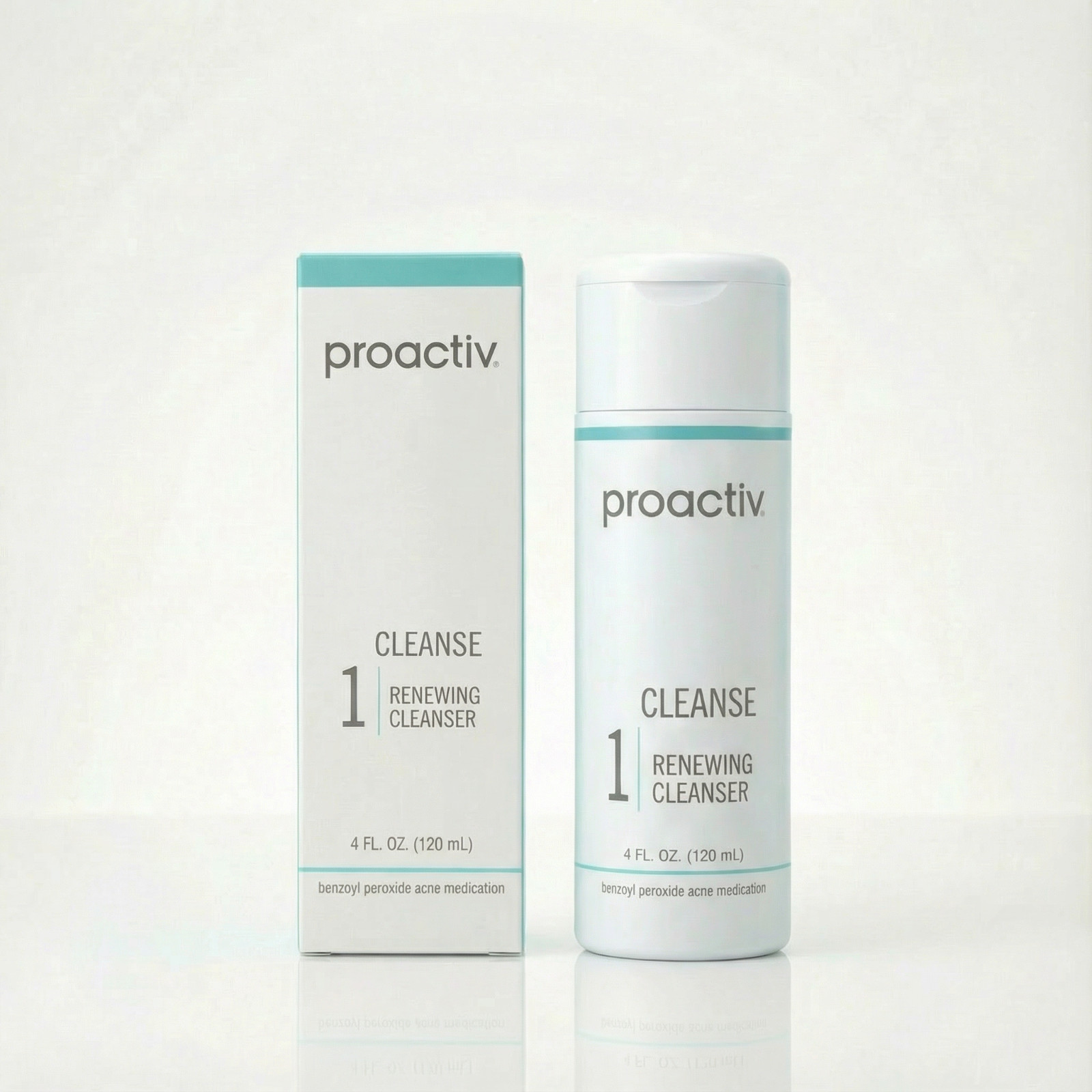 Proactiv Renewing Cleanser Step 1 Acne Face Wash Benzoyl Peroxide 4oz 60 Day