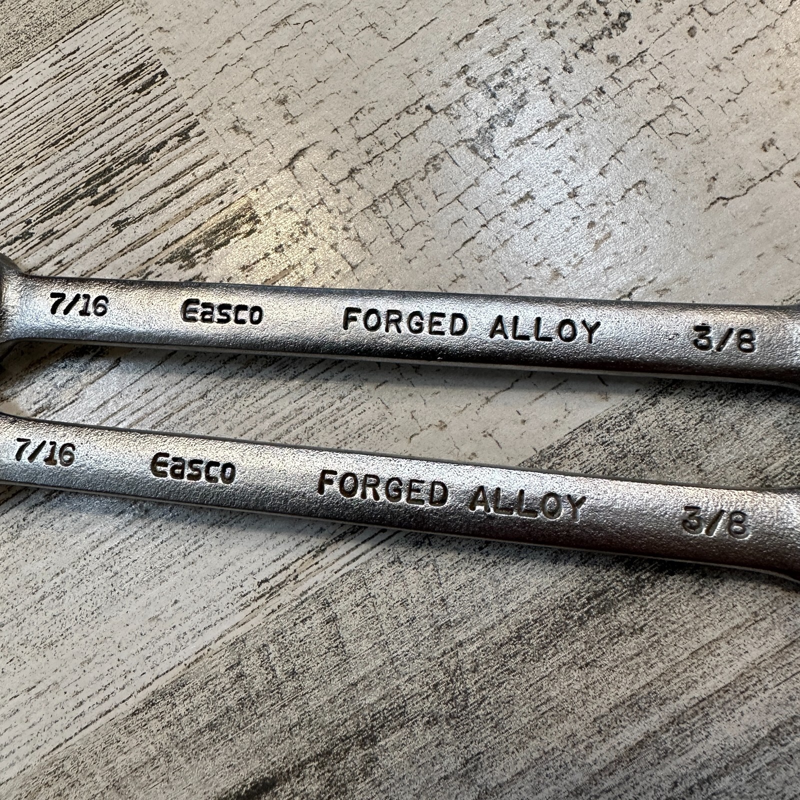 Easco USA 7/16" X 3/8" 6 Point Flare Nut Line Wrench 60114 Lot of 2