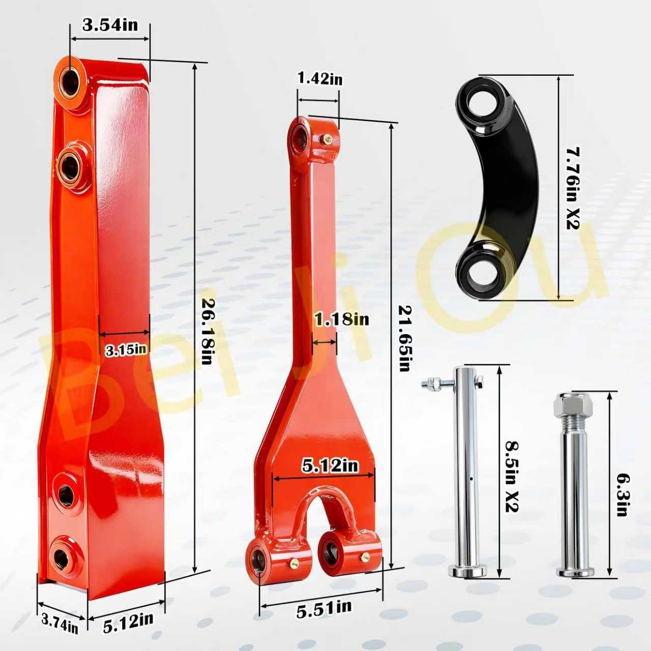 Excavator Arm Extension Kit for 0.8Tons-1.8tons Mini Excavator.