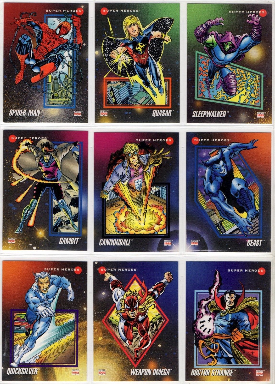 1992 Impel Marvel Universe Series III You Pick the Base Card Finish Your Set