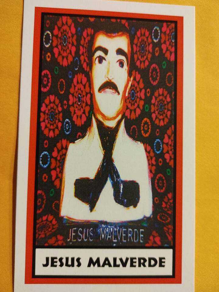JESUS MALVERDE prayer card with special prayer on back - Sinaloa Folk Saint