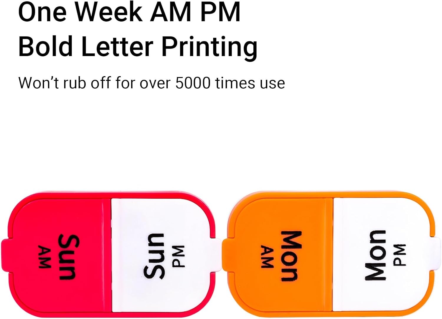 Daviky Extra Large Pill Box Organizer 7 Day, Weekly Pill Box 2 Times a Day,AM PM