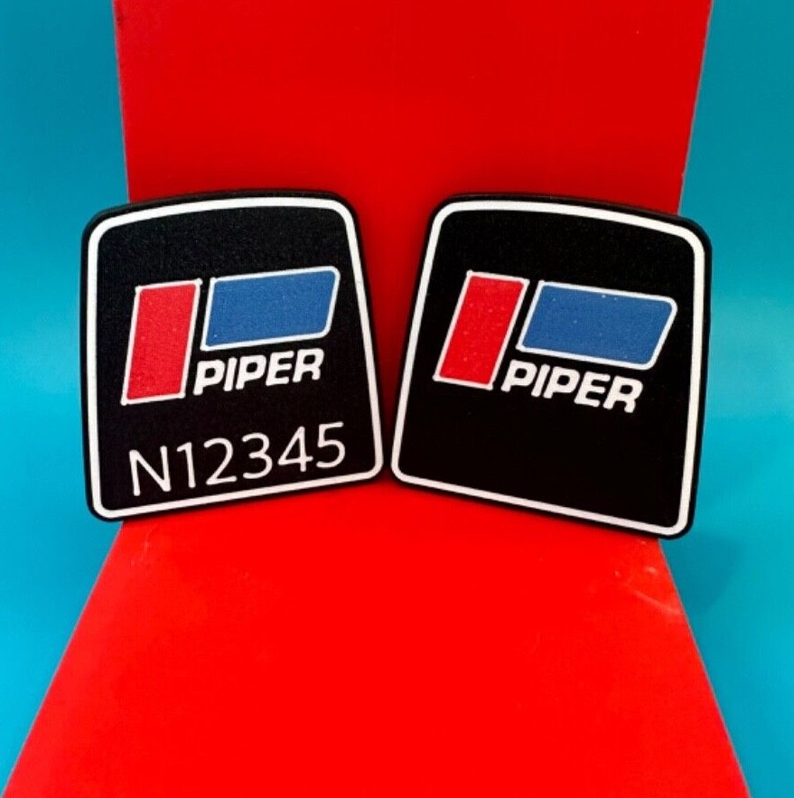 Piper Aircraft Ram Horn Yoke Emblem (Set of 2)