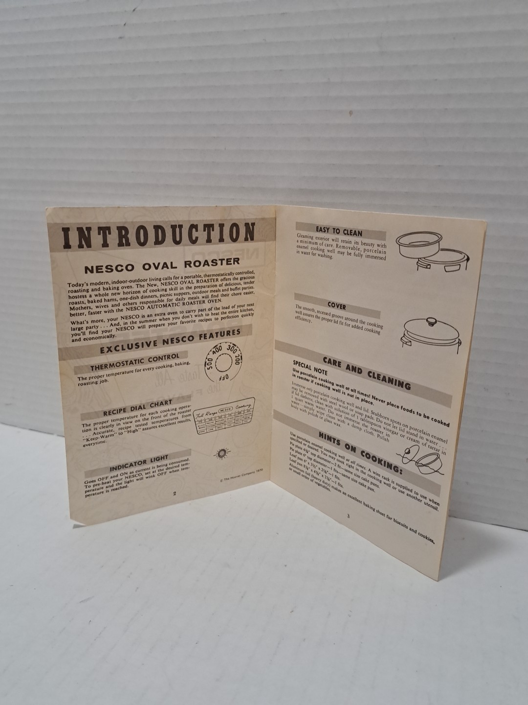 Vintage 1970 Nesco Oval Roaster Instruction Manual And Recipes